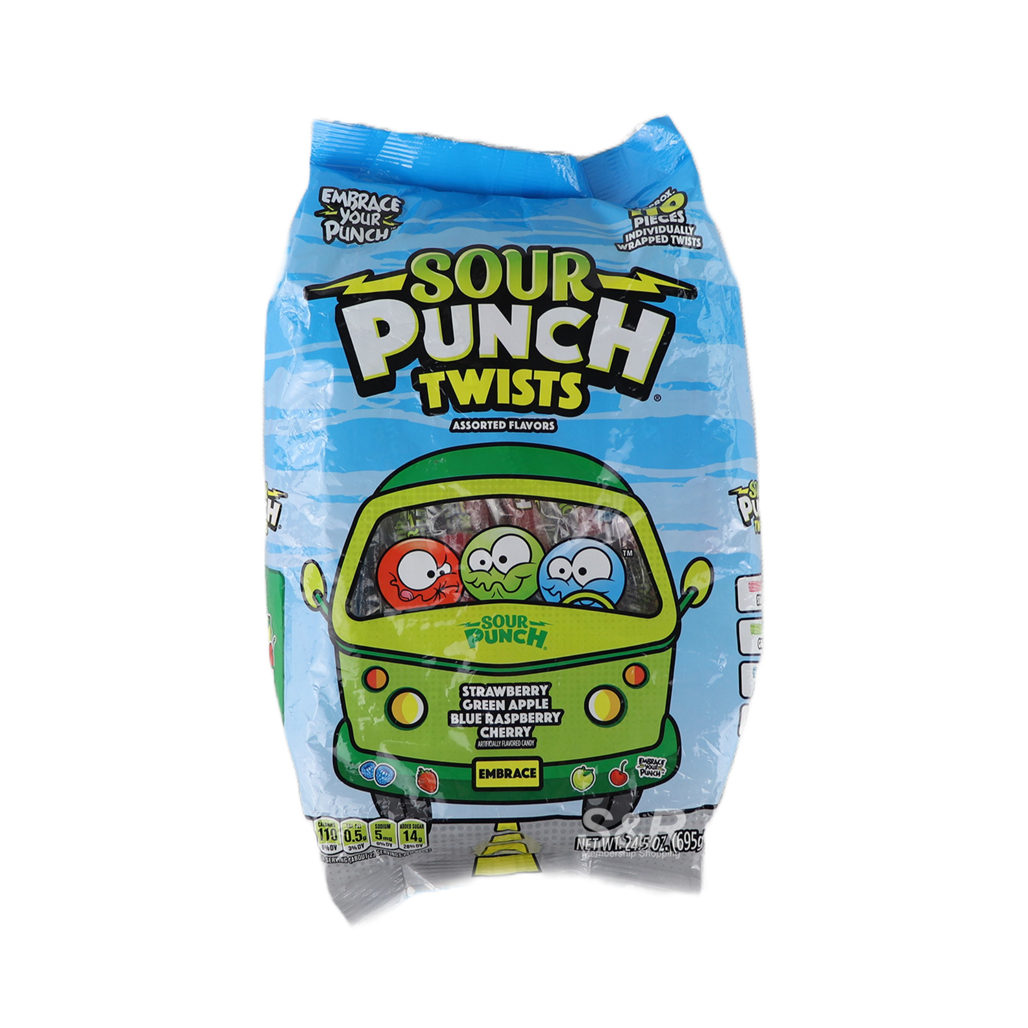 Sour Punch Twists Artificially Flavored Candy 695g Sour Punch Twists Artificially Flavored Candy 695g